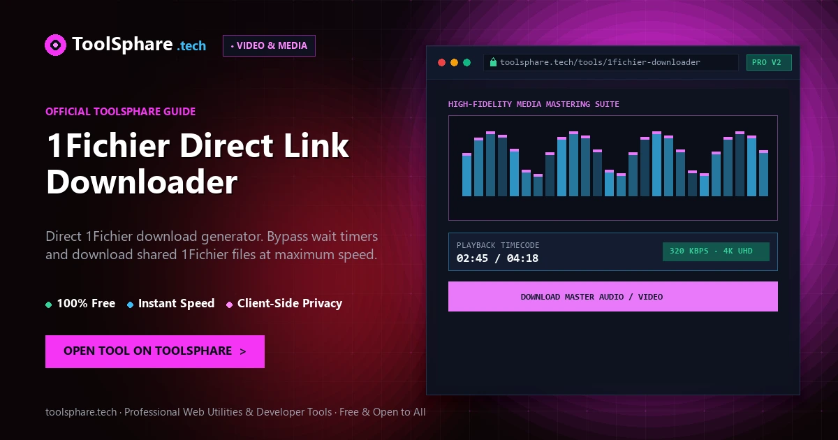1Fichier Direct Link Downloader: free online guide