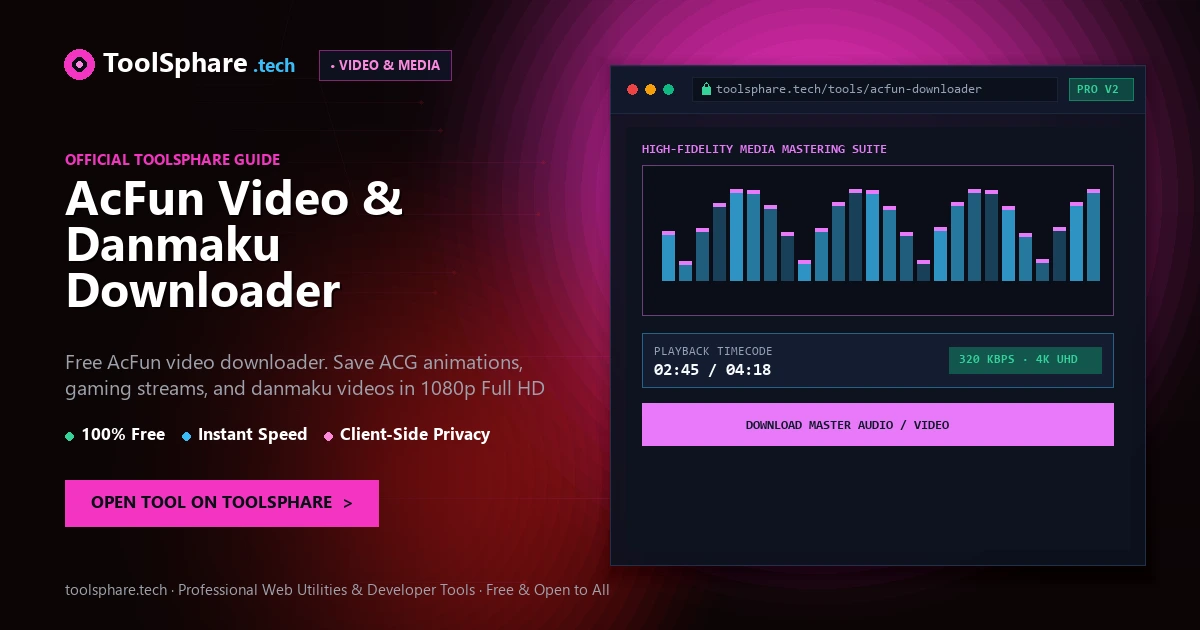 AcFun Video & Danmaku Downloader: free online guide