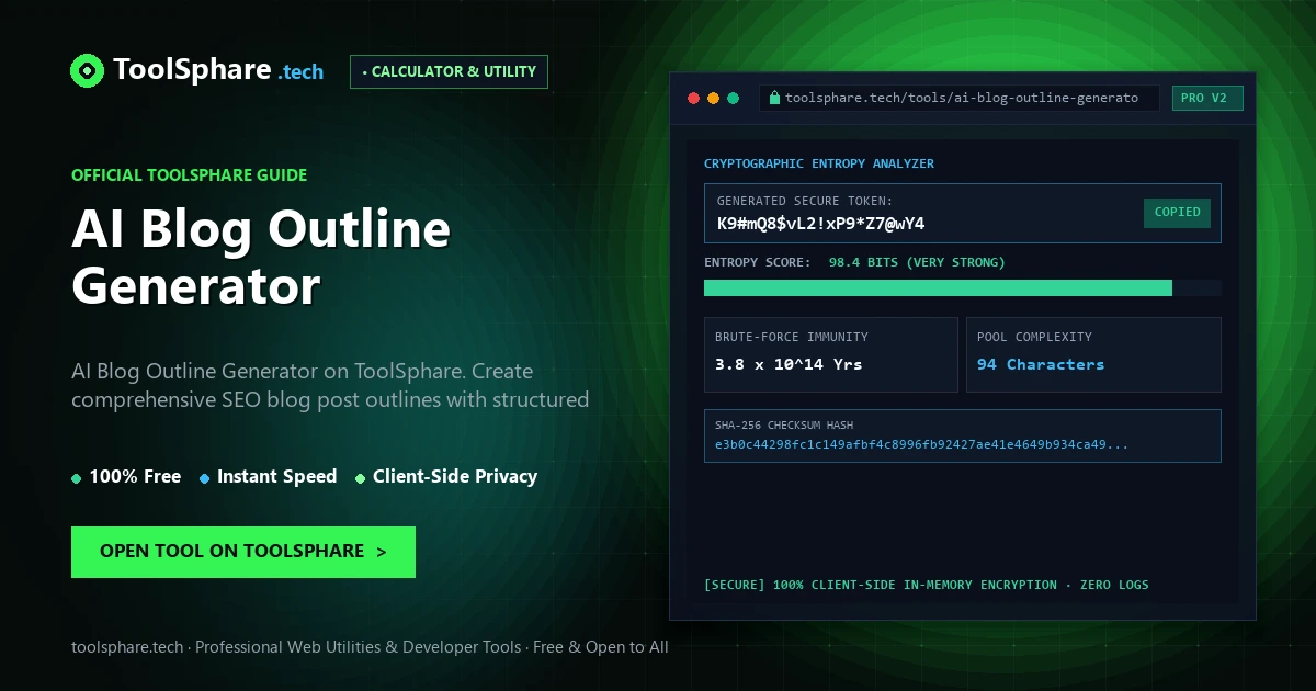 AI Blog Outline Generator: free online guide