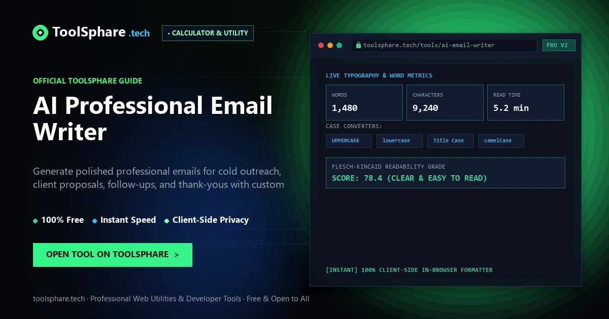 AI Professional Email Writer: free online guide