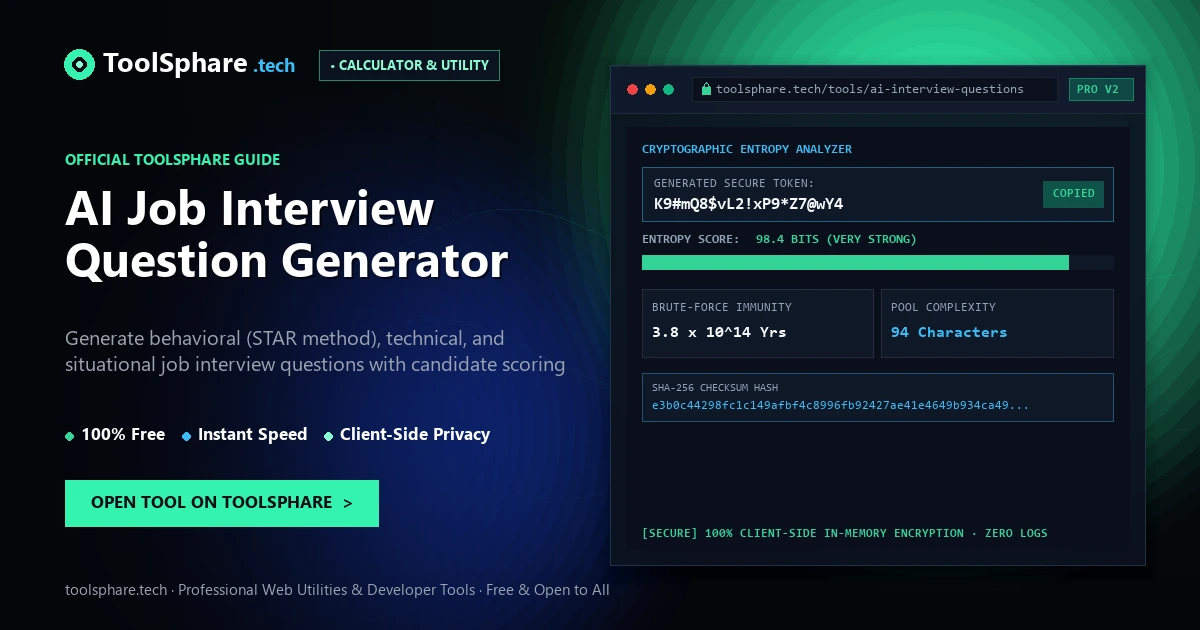 AI Job Interview Question Generator: free online guide