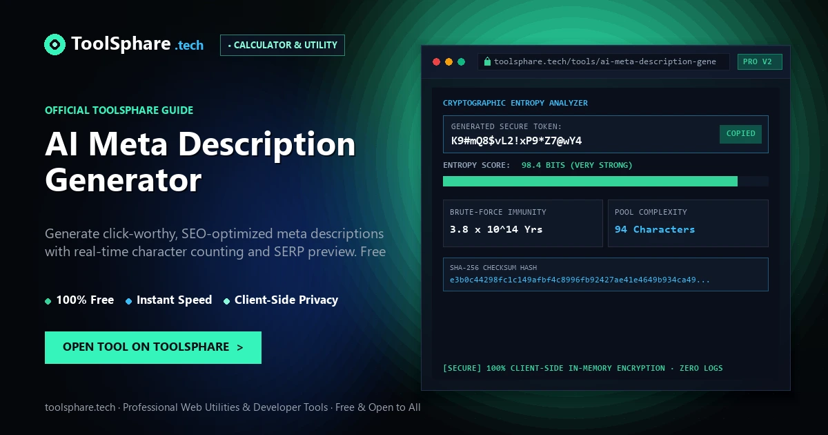 AI Meta Description Generator: free online guide