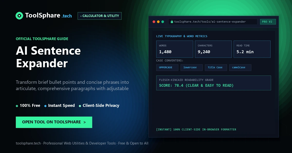 AI Sentence Expander: free online guide