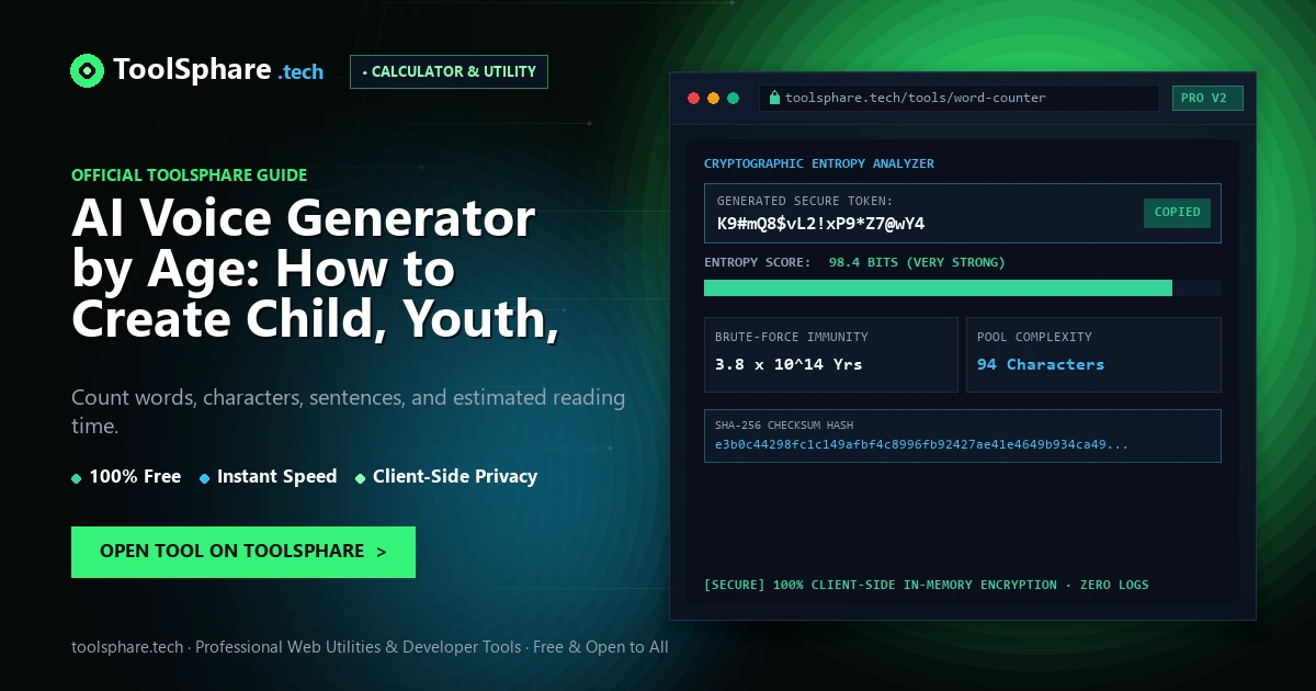 AI Voice Generator by Age: How to Create Child, Youth, Adult & Senior Voices