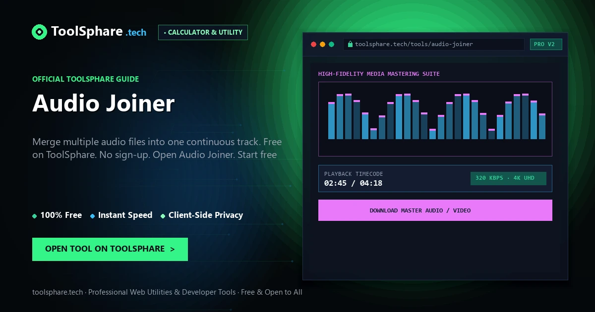 Audio Joiner: free online guide