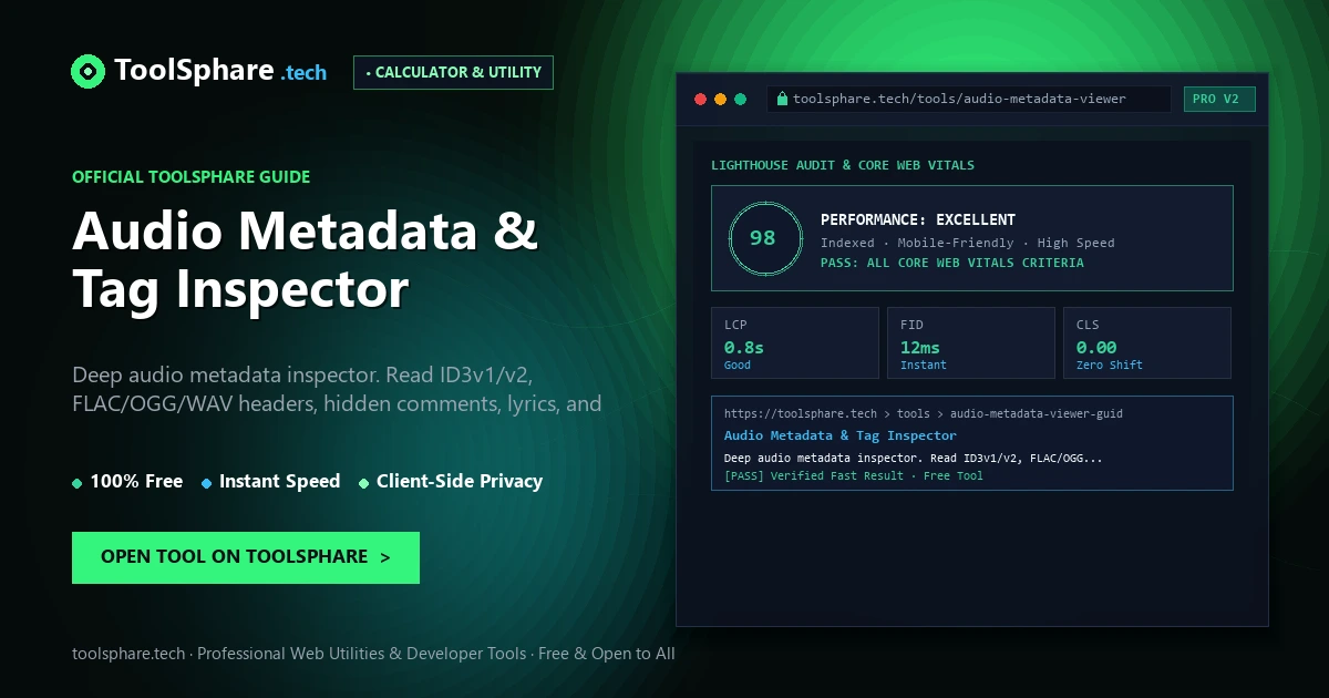 Audio Metadata & Tag Inspector: free online guide