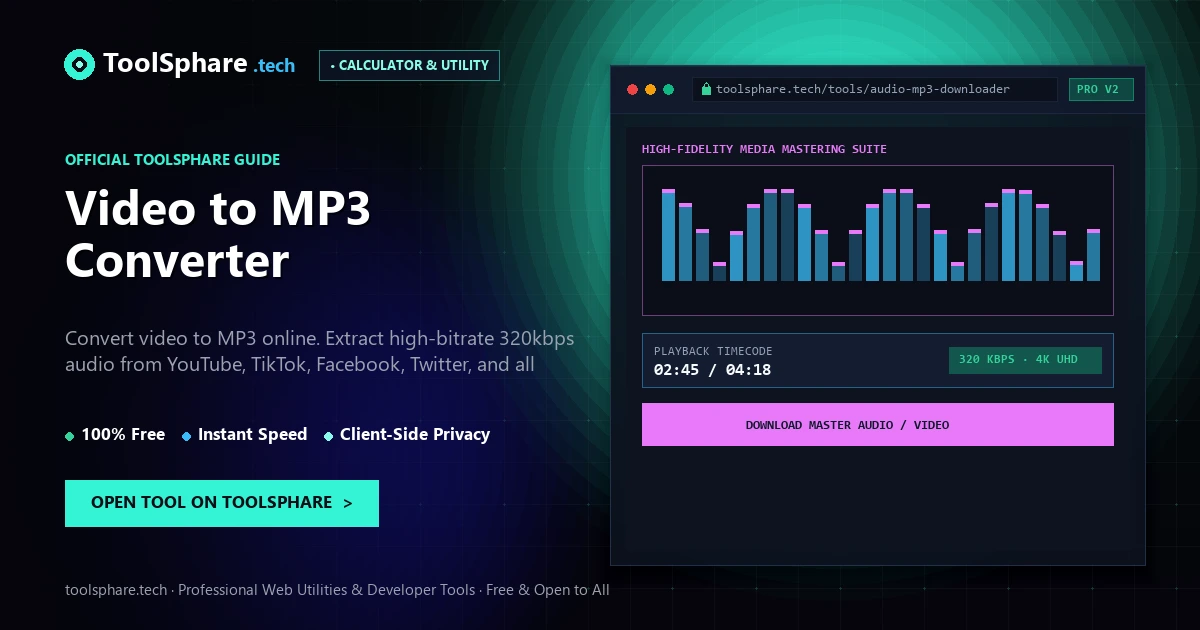 Video to MP3 Converter: free online guide - ToolSphare Guide