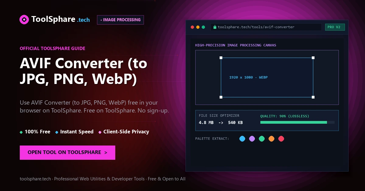 AVIF Converter (to JPG, PNG, WebP): free online guide