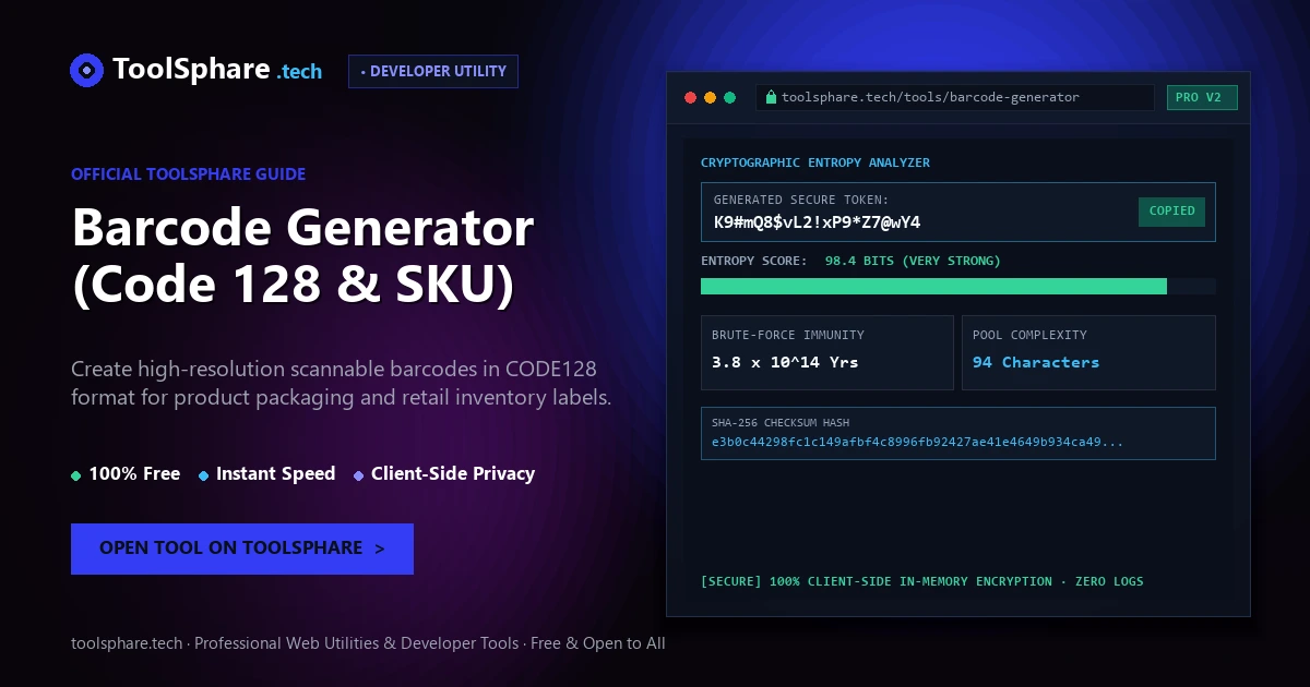 Barcode Generator (Code 128 & SKU): free online guide