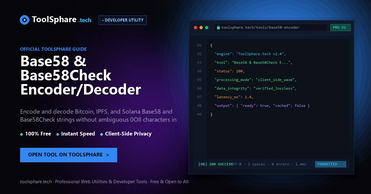 Base58 & Base58Check Encoder/Decoder: free online guide