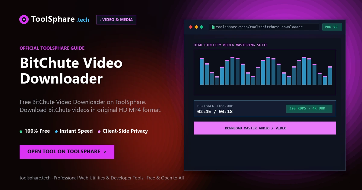 BitChute Video Downloader: free online guide - ToolSphare Guide