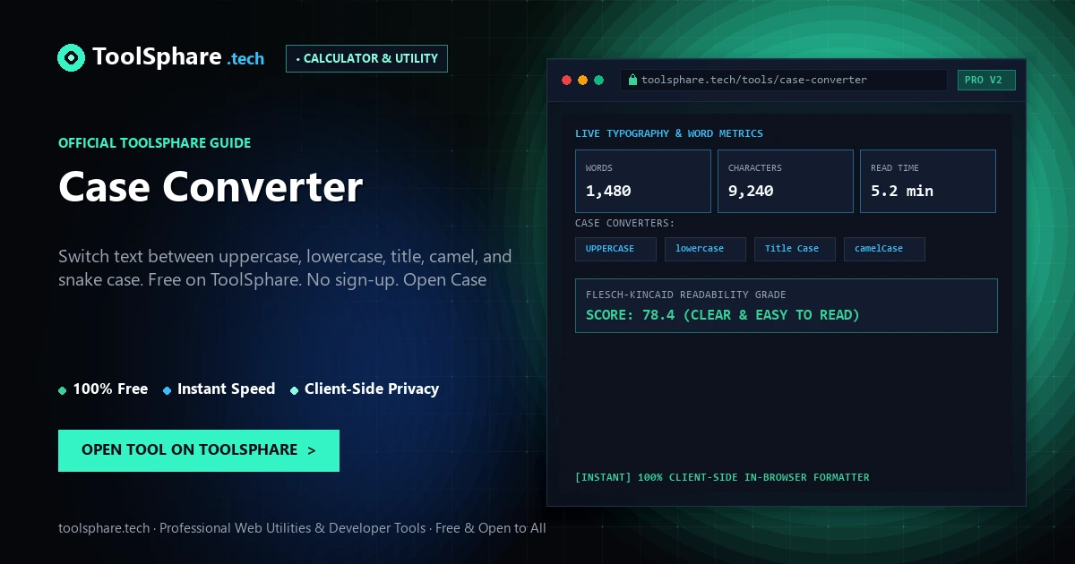 Case Converter: free online guide