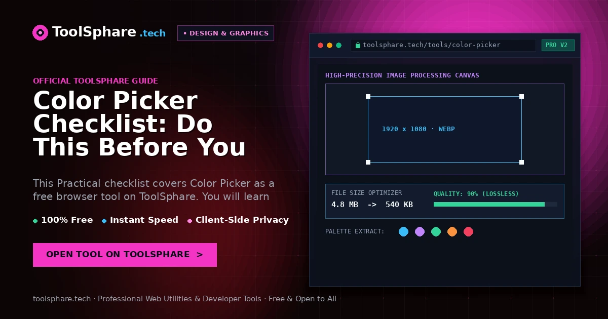 Color Picker Checklist: Do This Before You Publish or Share