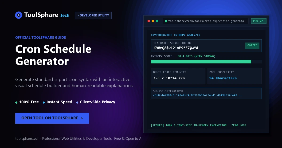 Cron Schedule Generator: free online guide