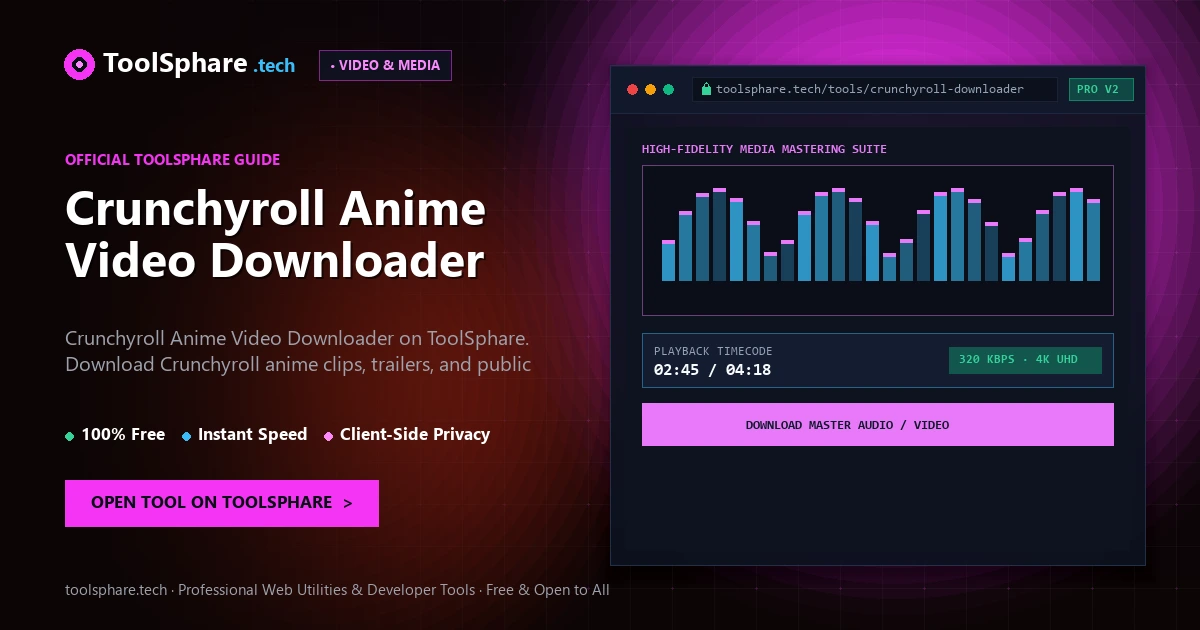Crunchyroll Anime Video Downloader: free online guide