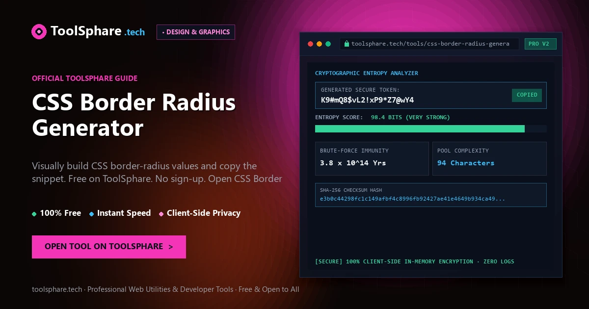 CSS Border Radius Generator: free online guide