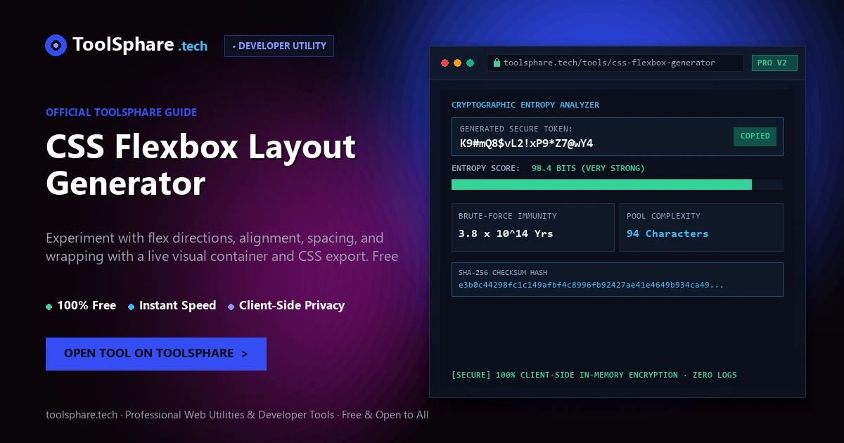 CSS Flexbox Layout Generator: free online guide