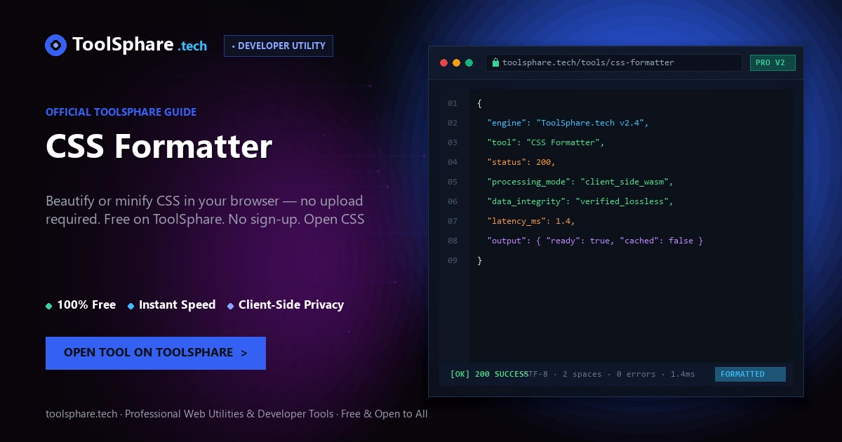 CSS Formatter: free online guide
