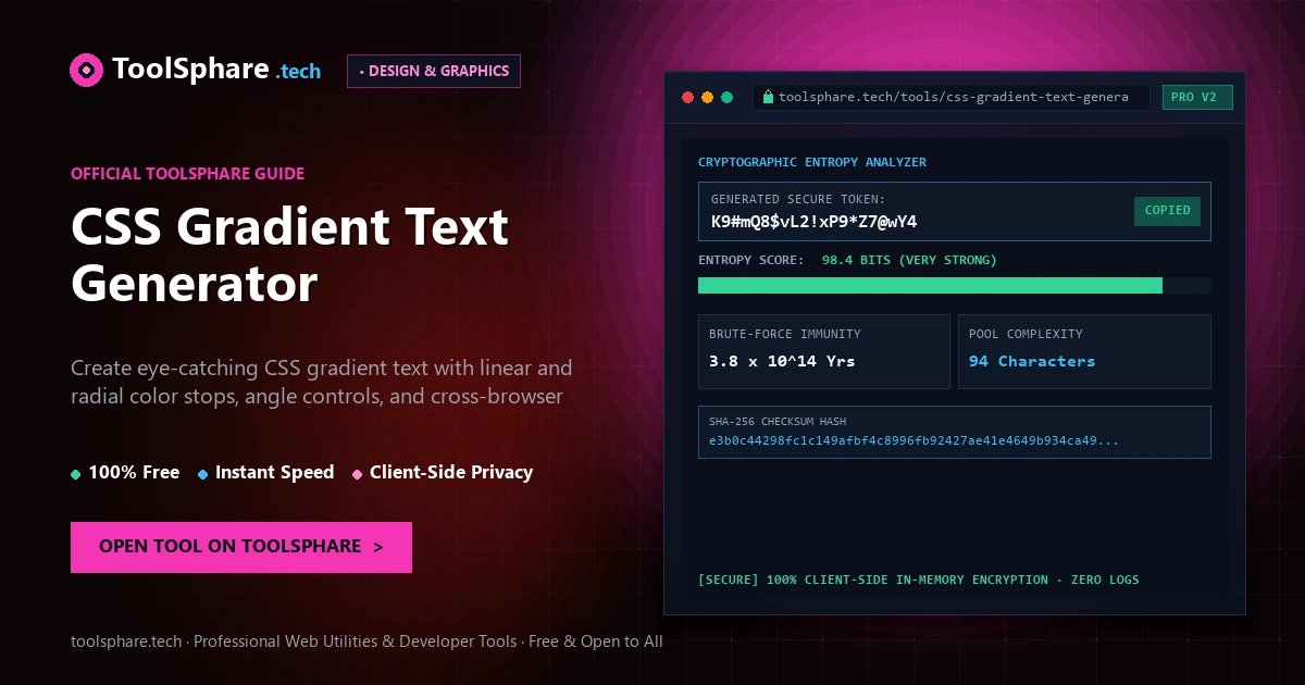 CSS Gradient Text Generator: free online guide