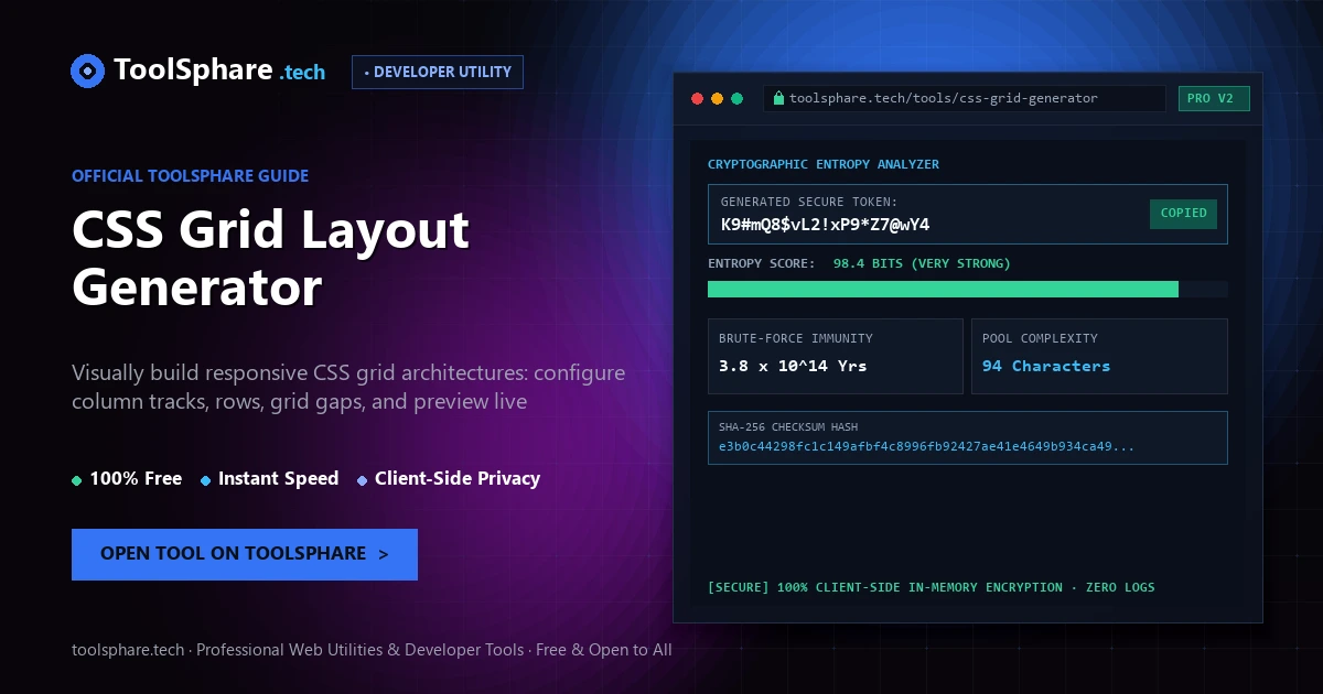 CSS Grid Layout Generator: free online guide