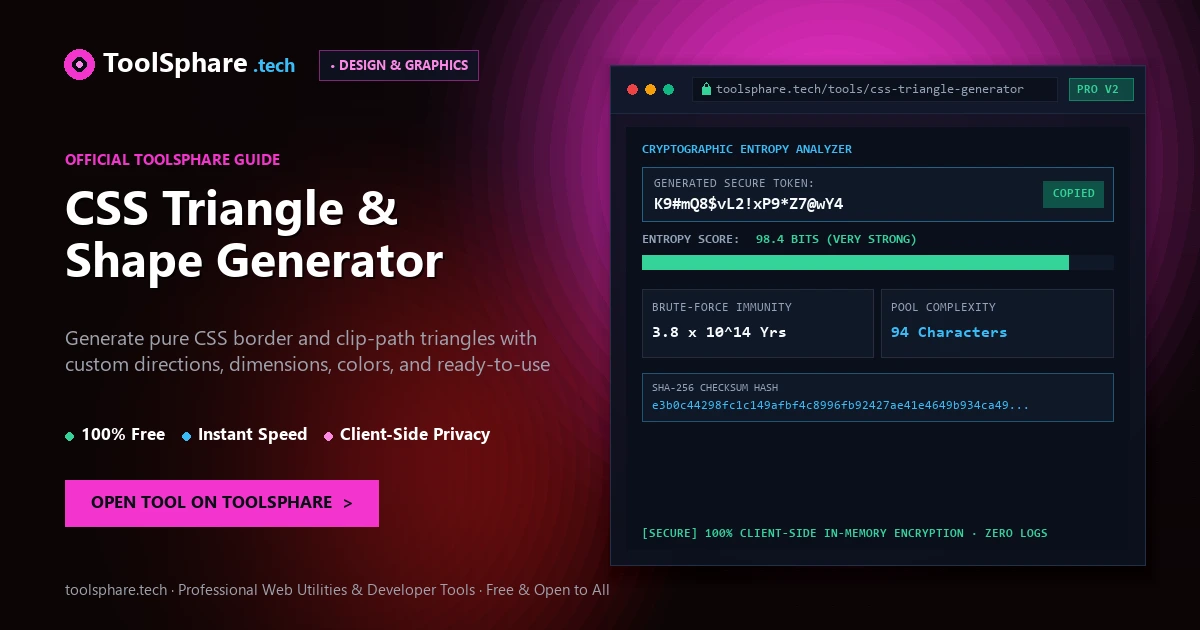 CSS Triangle & Shape Generator: free online guide