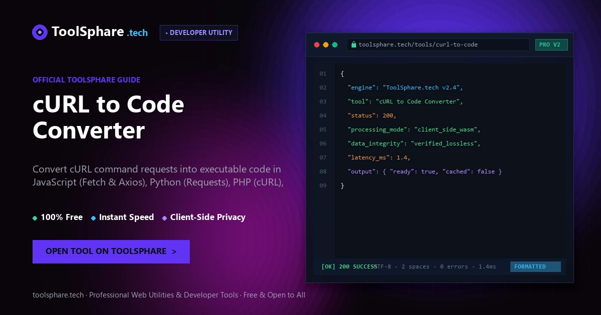 cURL to Code Converter: free online guide