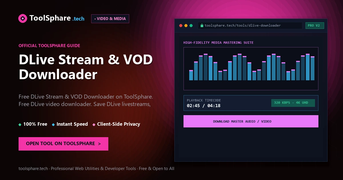 DLive Stream & VOD Downloader: free online guide