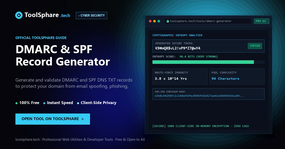 DMARC & SPF Record Generator: free online guide