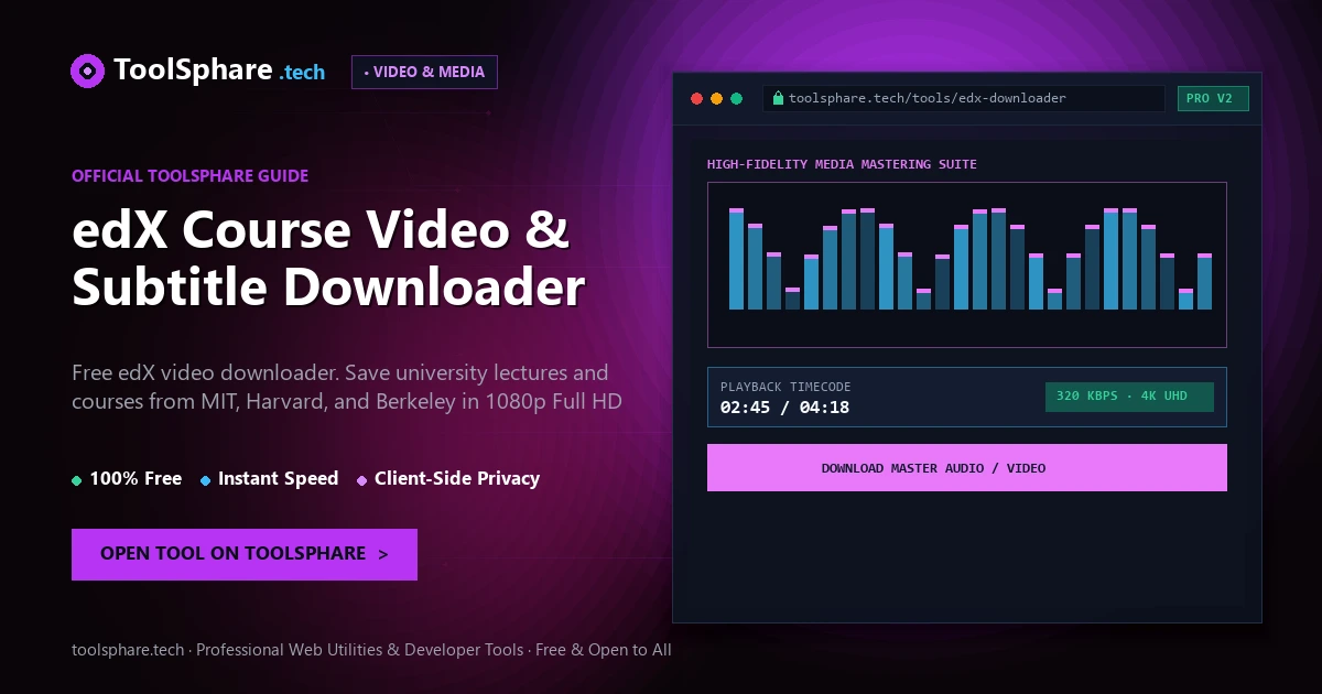 edX Course Video & Subtitle Downloader: free online guide