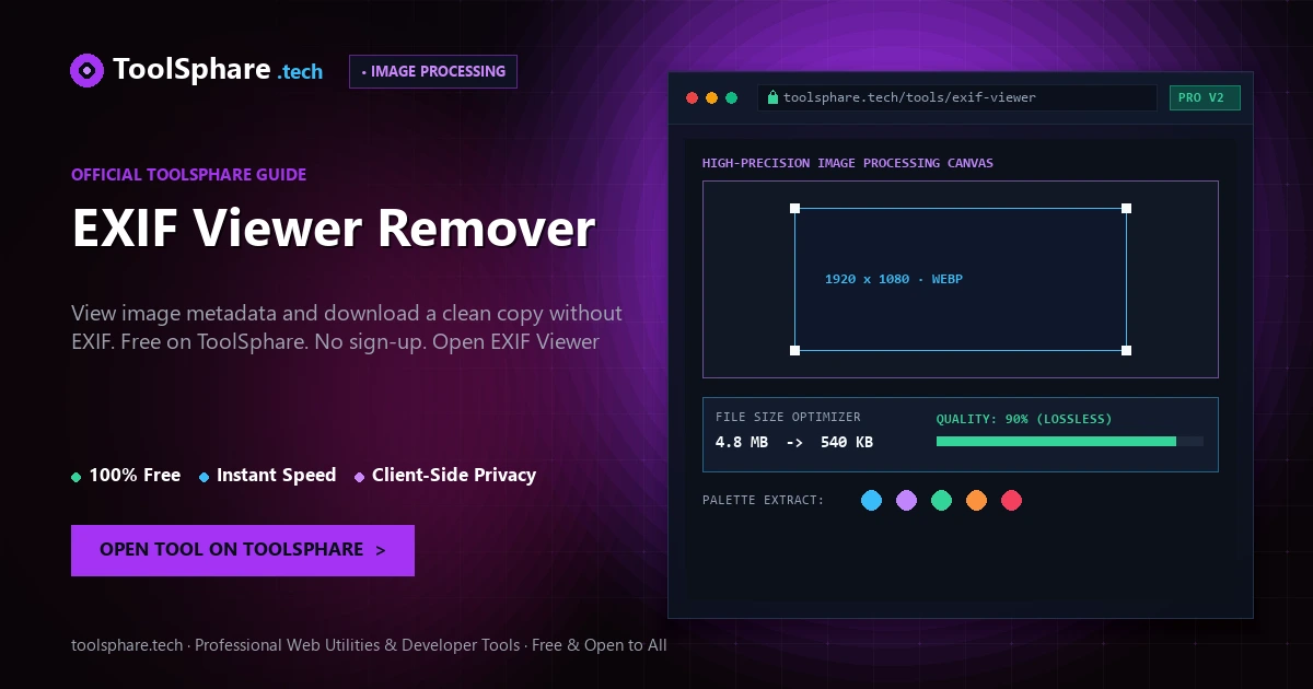 EXIF Viewer Remover: free online guide