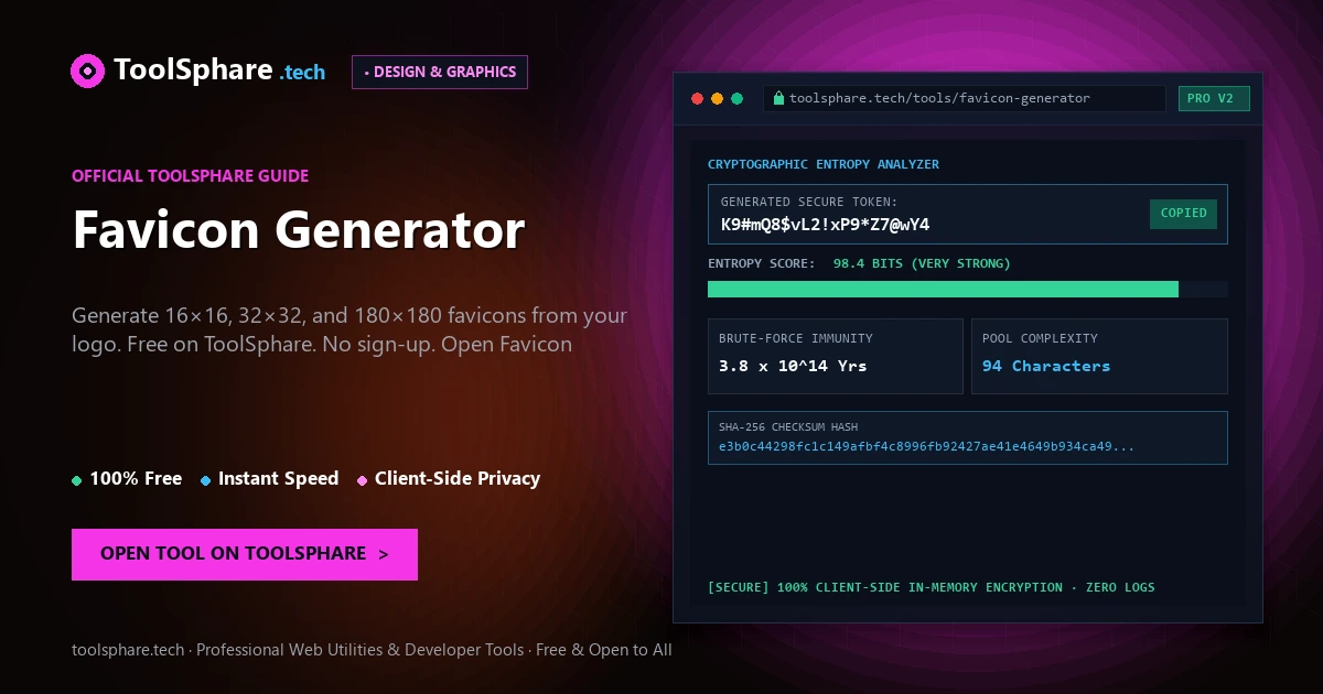 Favicon Generator: free online guide - ToolSphare Guide