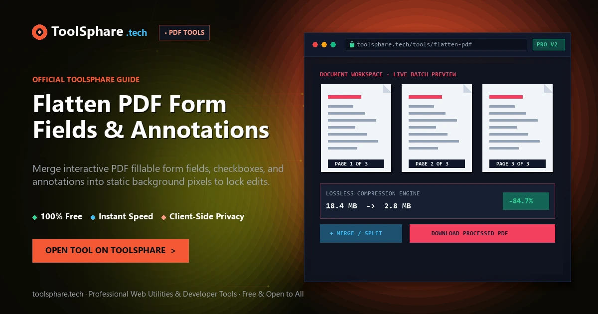 Flatten PDF Form Fields & Annotations: free online guide