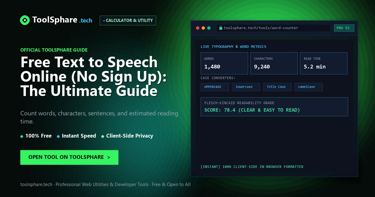 Free Text to Speech Online (No Sign Up): The Ultimate Guide