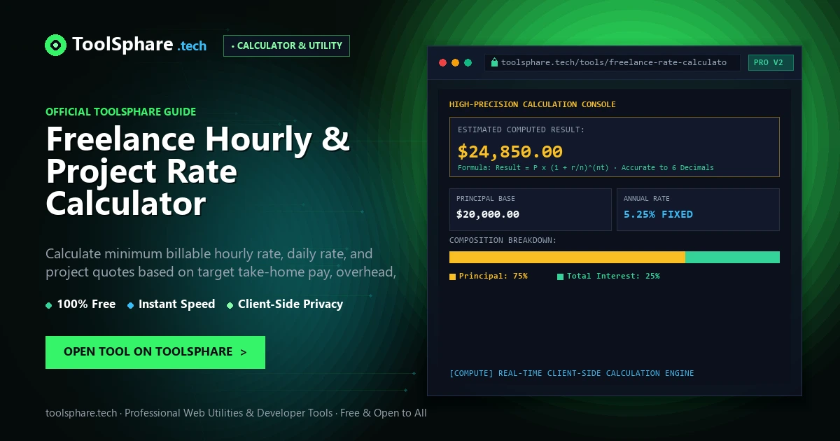 Freelance Hourly & Project Rate Calculator: free online guide