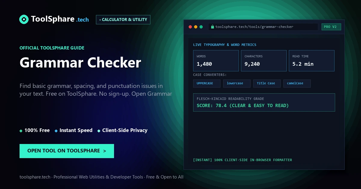 Grammar Checker: free online guide