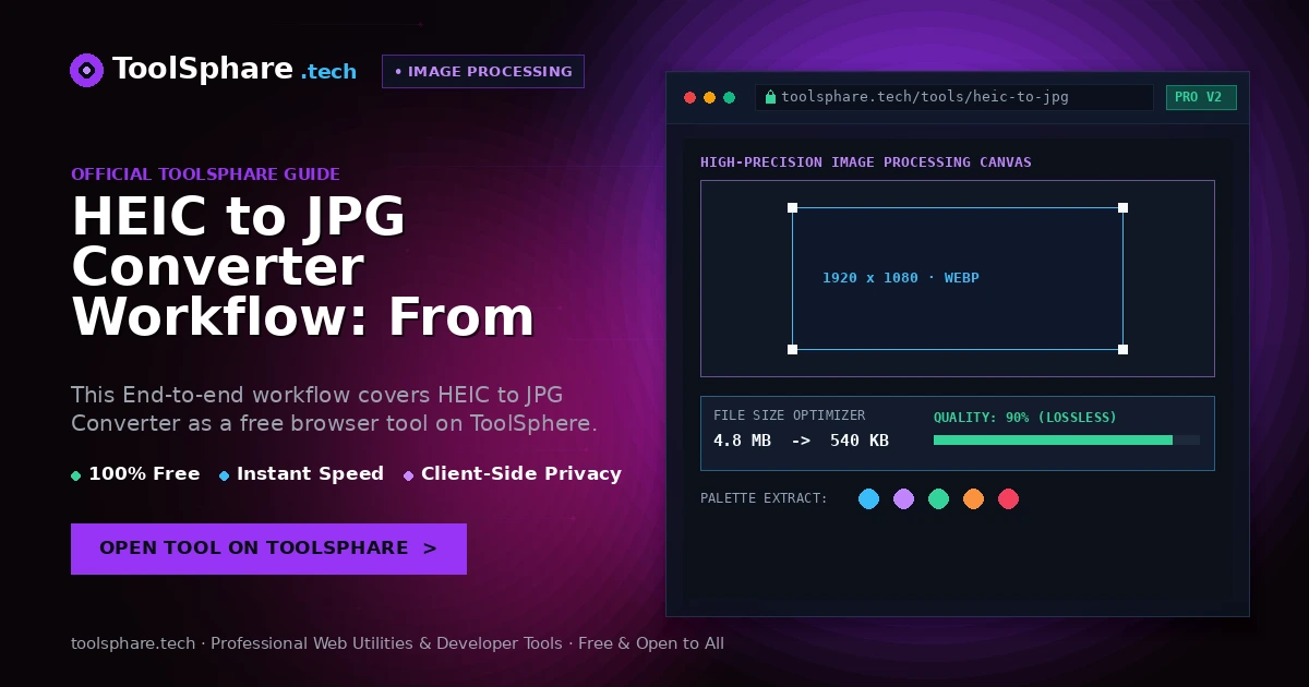 HEIC to JPG Converter Workflow: From Upload to Download Without Sign-Up