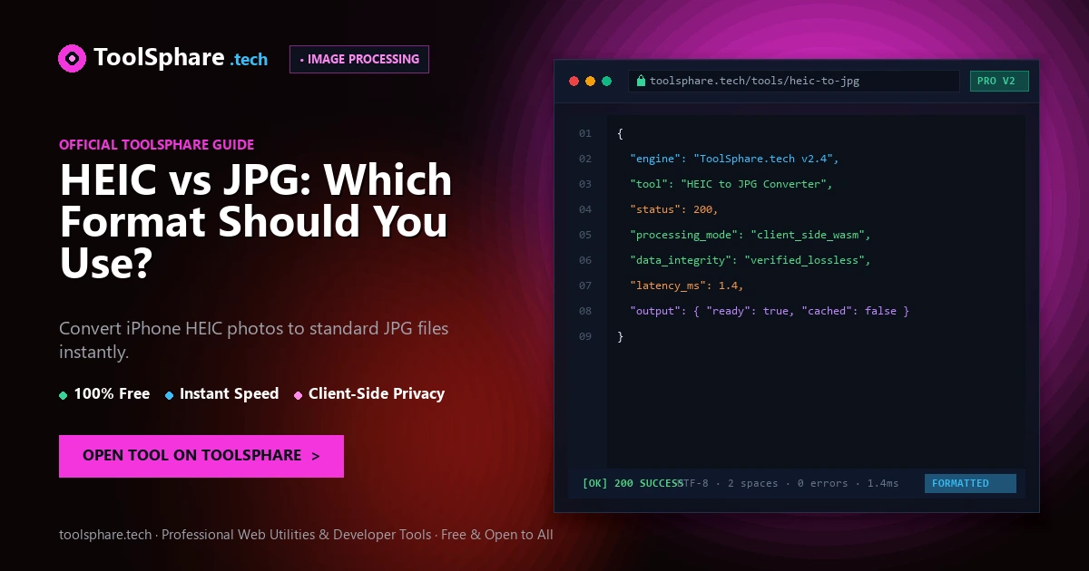 HEIC vs JPG: Which Format Should You Use?