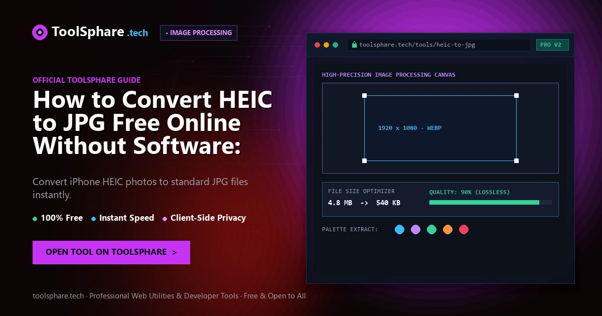 How to Convert HEIC to JPG Free Online Without Software: The Ultimate Guide