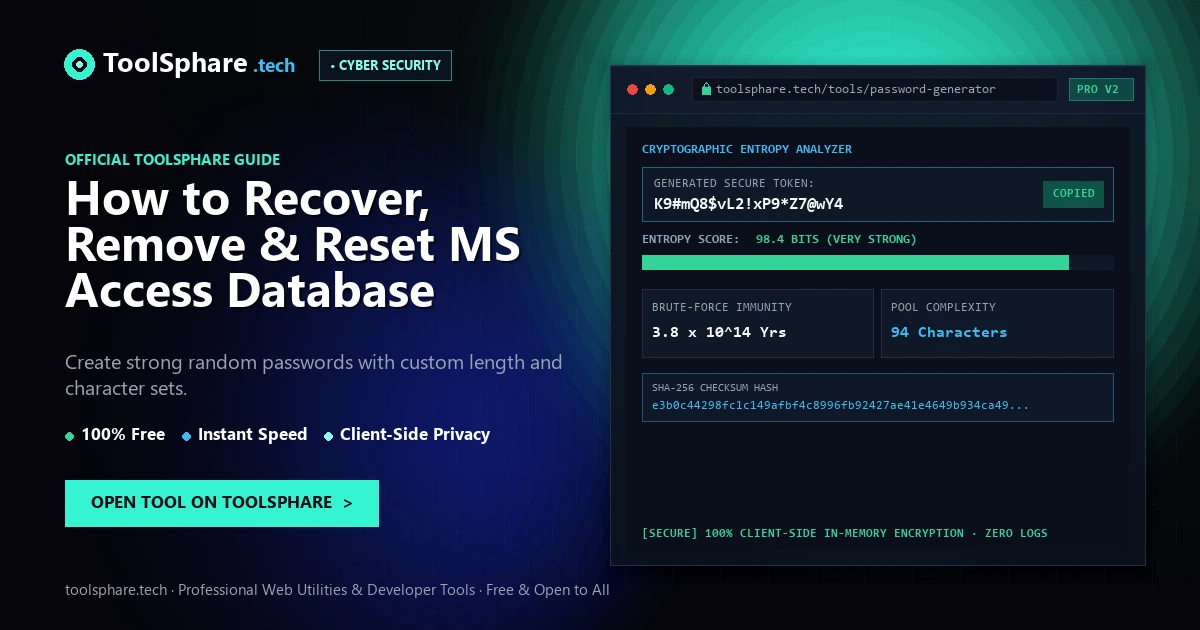 How to Recover, Remove & Reset MS Access Database Password Online (MDB & ACCDB Guide)