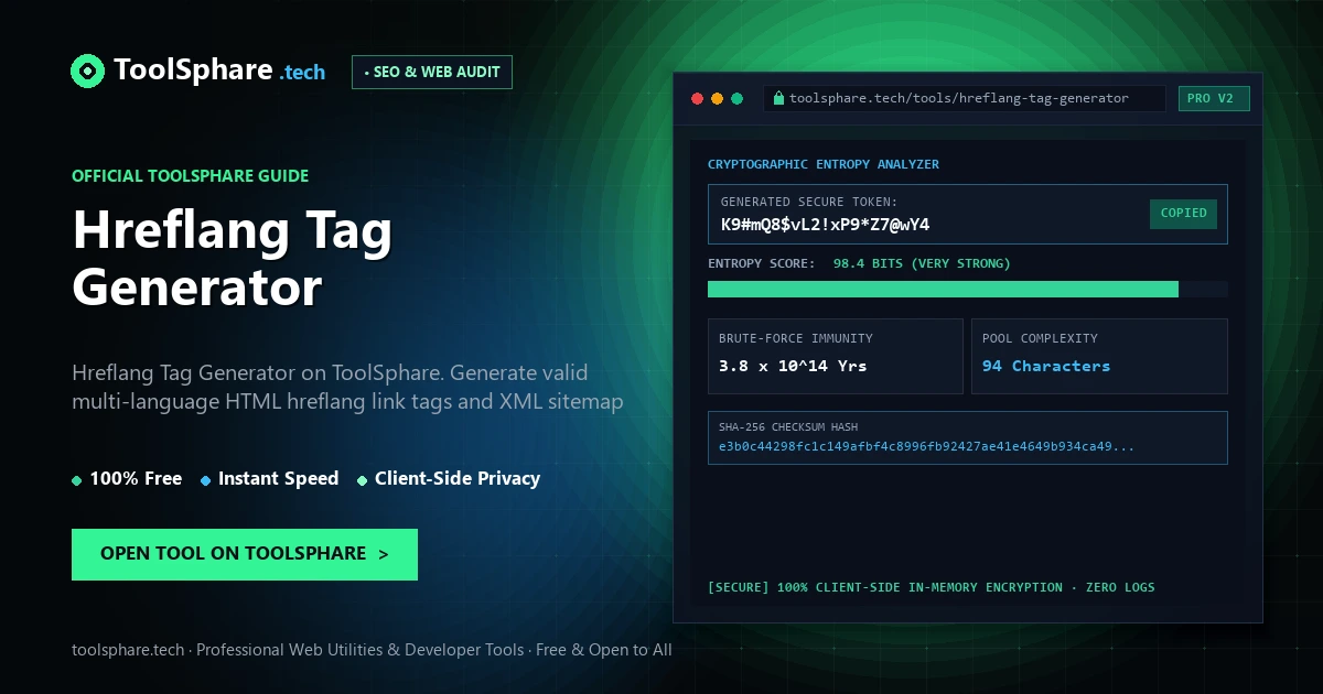Hreflang Tag Generator: free online guide