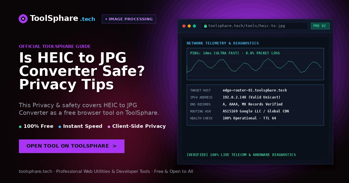 Is HEIC to JPG Converter Safe? Privacy Tips When Using Free Online Tools