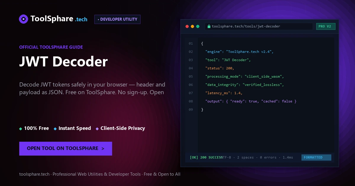 JWT Decoder: free online guide - ToolSphare Guide