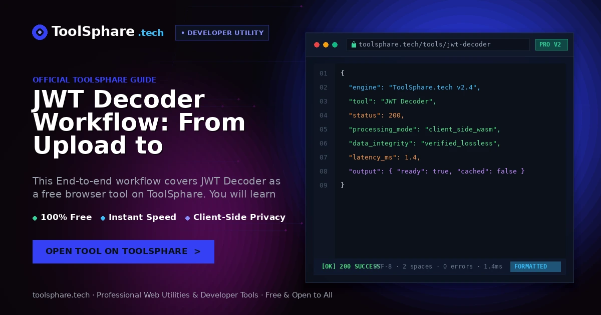 JWT Decoder Workflow: From Upload to Download Without Sign-Up