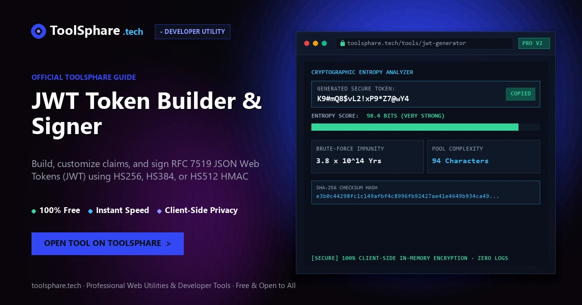 JWT Token Builder & Signer: free online guide