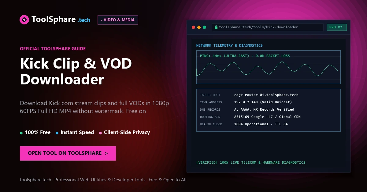 Kick Clip & VOD Downloader: free online guide