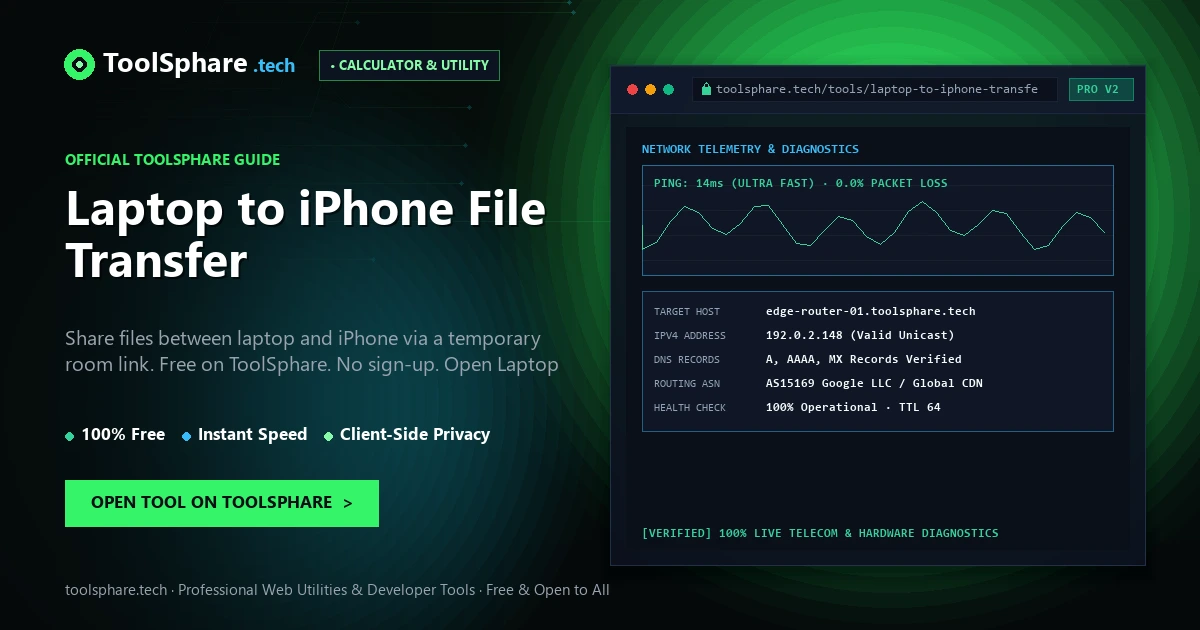 Laptop to iPhone File Transfer: free online guide - ToolSphare Guide