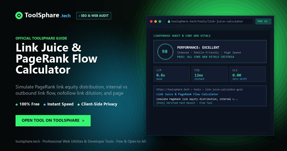 Link Juice & PageRank Flow Calculator: free online guide