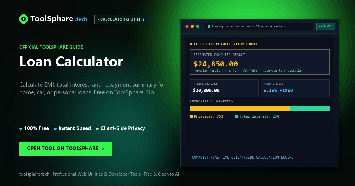 Loan Calculator: free online guide