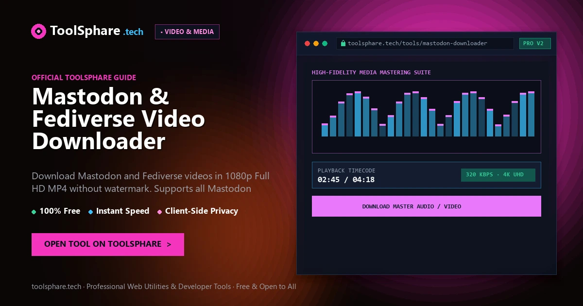 Mastodon & Fediverse Video Downloader: free online guide