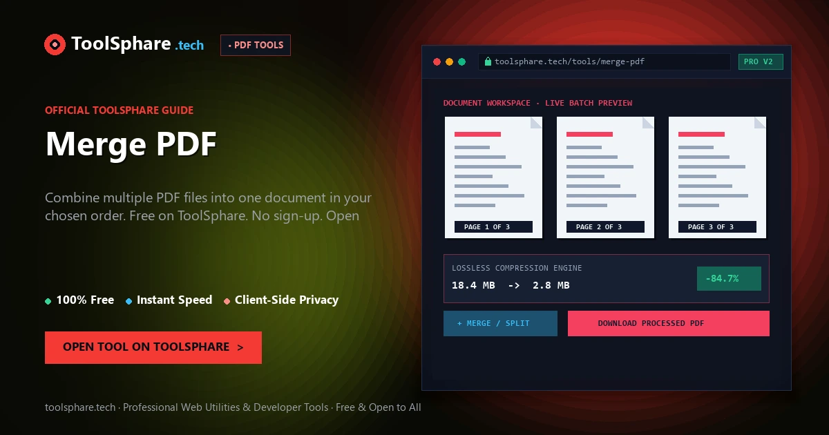 Merge PDF: free online guide - ToolSphare Guide